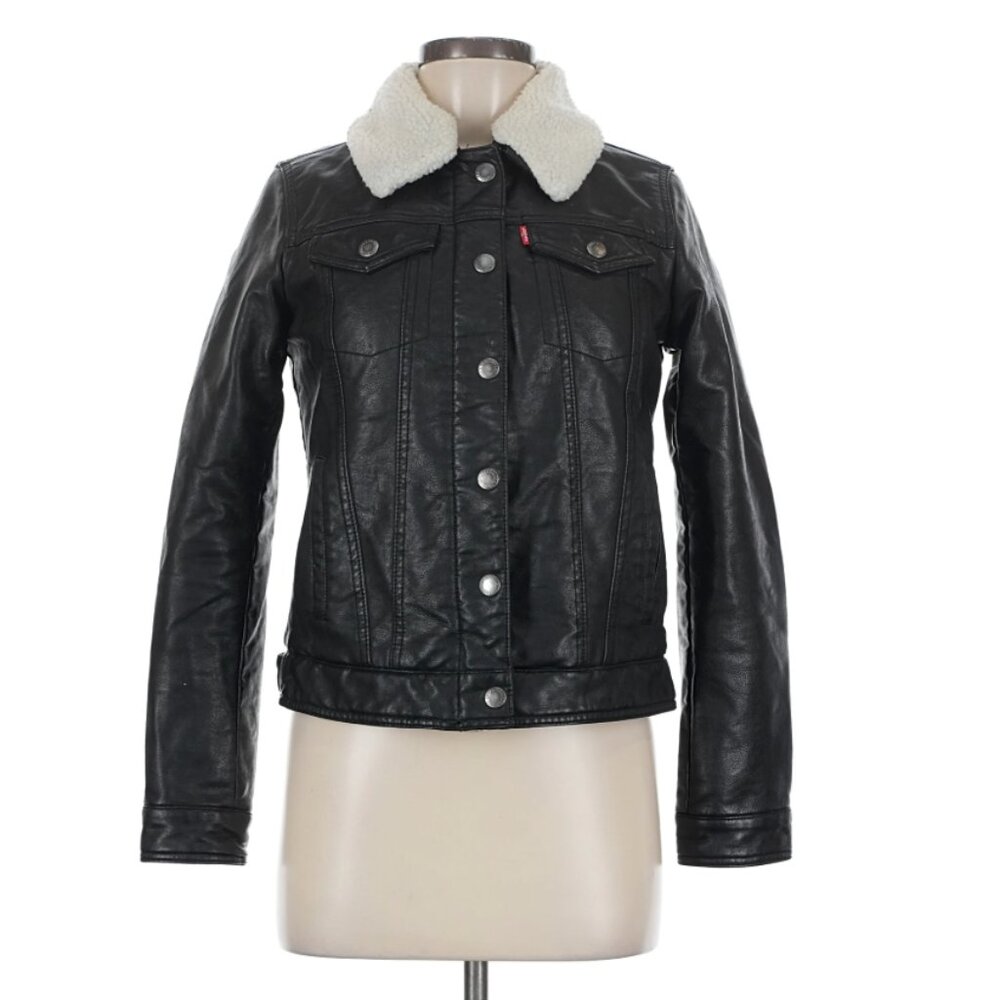 Levi's Faux Leather Jacket XL- EUC